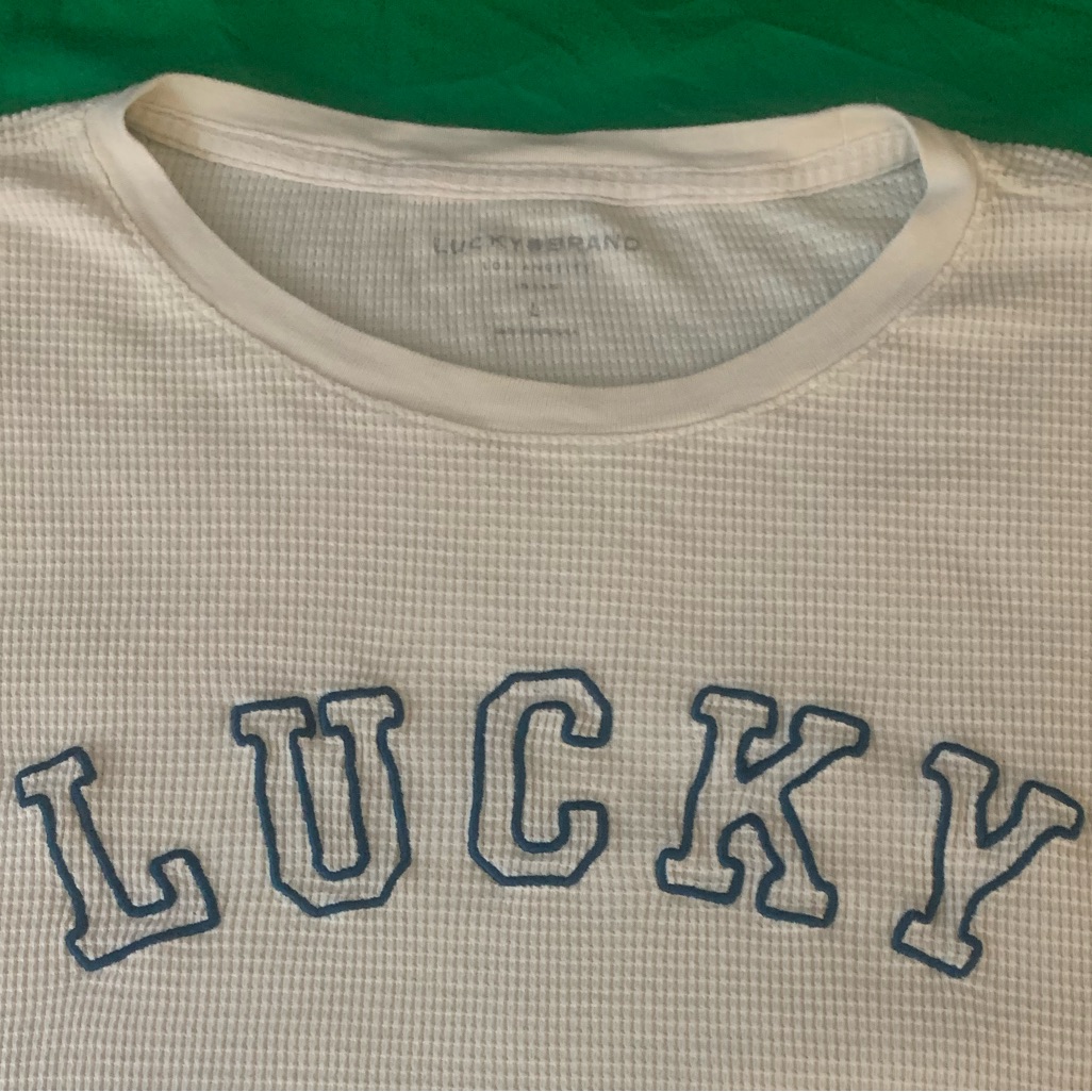 Lucky Brand Ls All Cotton Waffle Knit Jersey